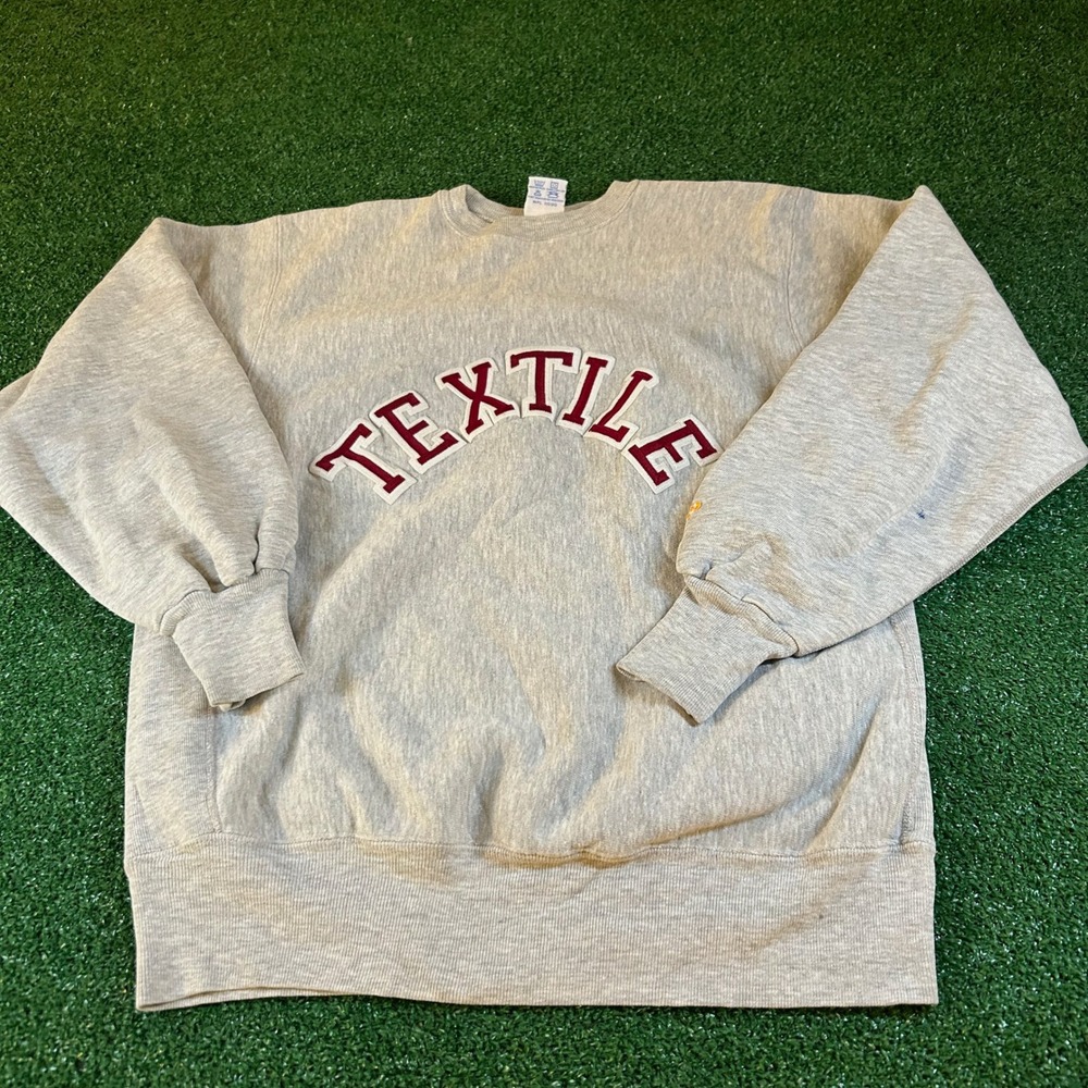 MVP Vintage Crewneck Sweatshirt Pullover Pro Weave 90s Y2K Gray Mens Large